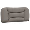 vidaXL Lit avec matelas Hvar taupe 90x200 cm tissu
