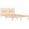 vidaXL Cadre de lit sans matelas 120x190 cm bois massif