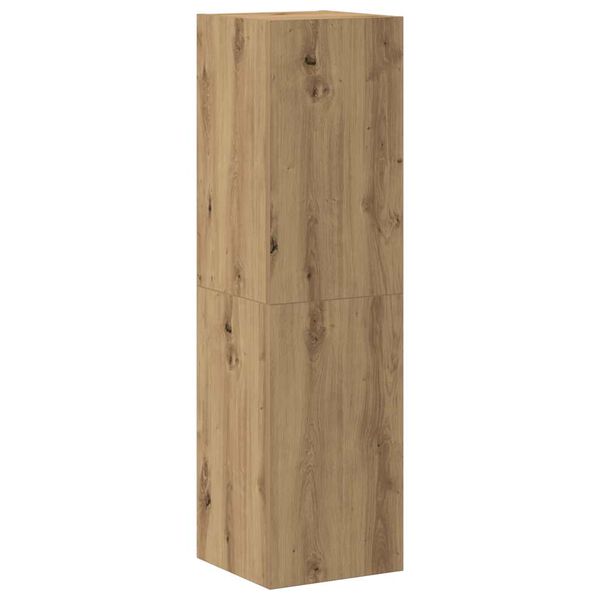 vidaXL Ensemble de meuble TV mural 8 pcs ch&ecirc;ne artisanal