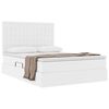 vidaXL Lit de Rangement Blanc pur 140 x 200 cm Cuir synth&eacute;tique
