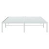 vidaXL Cadre de lit m&eacute;tal sans matelas blanc 160x200 cm