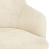vidaXL Chaises pivotantes &agrave; manger lot de 2 Cr&egrave;me Velours