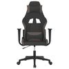 vidaXL Chaise de jeu Noir et taupe Tissu