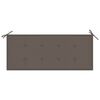 vidaXL Banc de jardin 2 places avec coussin 120 cm Bois d'eucalyptus