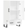 vidaXL Buffet haut blanc 69,5x31x115 cm bois d'ing&eacute;nierie
