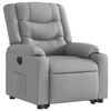 vidaXL Fauteuil inclinable &eacute;lectrique gris clair tissu