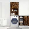 vidaXL Armoire de machine &agrave; laver ch&ecirc;ne fum&eacute; bois d'ing&eacute;nierie