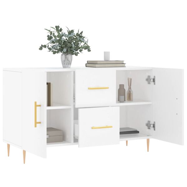 vidaXL Buffet blanc 100x36x60 cm bois d'ing&eacute;nierie