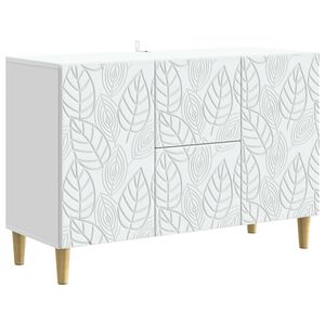 vidaXL Buffet Blanc 89 x 34,5 x 60 cm Bois d'ing&eacute;nierie