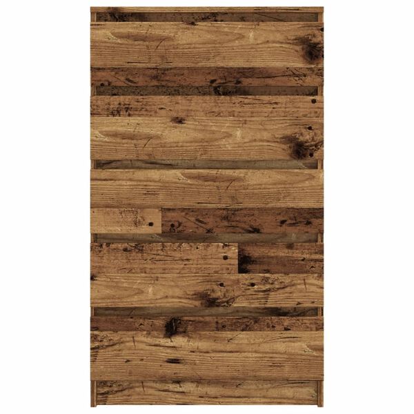 vidaXL Commode vieux bois 60x36x103 cm bois d'ing&eacute;nierie