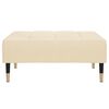 vidaXL Repose-pied Cr&egrave;me 78x56x32 cm Velours