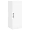 vidaXL Buffet haut Blanc 34,5x34x180 cm Bois d'ing&eacute;nierie