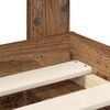 vidaXL Cadre de lit Bois ancien 120 x 190 cm Pin massif