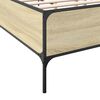 vidaXL Cadre de lit sans matelas ch&ecirc;ne sonoma 200x200 cm