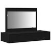 vidaXL Table de Toilette Noir 100 x 40 x 70 cm Bois d'ing&eacute;nierie