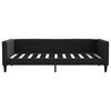 vidaXL Lit de jour avec lit gigogne noir 90x190 cm tissu