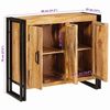 vidaXL Buffet Marron 80 x 33 x 70 cm bois de manguier massif