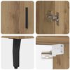 vidaXL Haut Armoire Ch&ecirc;ne artisanal 69,5 x 34 x 180 cm