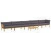 vidaXL 6 Pi&egrave;ce Unit&eacute; du canap&eacute; en palette de jardin