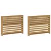 vidaXL Module d'accoudoirs 2 pcs Blanc 78,5 x 10 x 61 cm