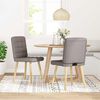 vidaXL Chaises à manger lot de 2 taupe tissu