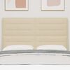 vidaXL T&ecirc;te de lit LED avec des lumi&egrave;res &agrave; LED Cr&egrave;me 144 cm Polyester