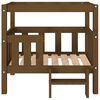 vidaXL Lit pour chien Marron miel 75,5x63,5x70 cm Bois de pin solide