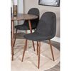 Venture Home Chaises &agrave; manger lot de 2 Polar noir et naturel