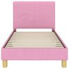 vidaXL Cadre de lit pour enfants avec t&ecirc;te de lit Rose 80 x 160 cm