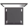 vidaXL Ensemble de meubles de salle de bain 2 pcs Gris Agglom&eacute;r&eacute;