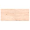 vidaXL &Eacute;tag&egrave;re murale 140x60x(2-4) cm bois de ch&ecirc;ne massif non trait&eacute;