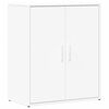 vidaXL Buffets 2 pcs blanc 60x31x70 cm bois d'ing&eacute;nierie