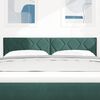 vidaXL T&ecirc;te de lit avec t&ecirc;te de lit Vert fonc&eacute; 160 cm Velours