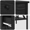 vidaXL Table de chevet avec tiroir 2 pcs Ch&ecirc;ne noir 40 x 42 x 45 cm