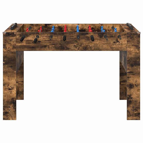 vidaXL Table de Foosball Ch&ecirc;ne fum&eacute; 125 x 60,5 x 80 cm