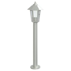 vidaXL Lampadaire d'ext&eacute;rieur argent&eacute; 80 cm acier inoxydable