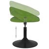 vidaXL Chaises pivotantes &agrave; manger lot de 4 Vert clair Velours