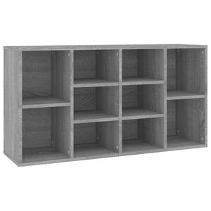 vidaXL Banc &agrave; chaussures Sonoma gris 103x30x55 cm Bois d'ing&eacute;nierie