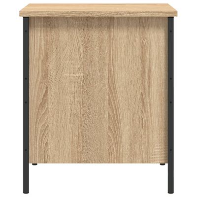 vidaXL Banc de rangement chêne sonoma 40x42,5x50 cm bois d'ingénierie