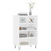 vidaXL Buffet haut blanc 57x35x90 cm bois d'ing&eacute;nierie