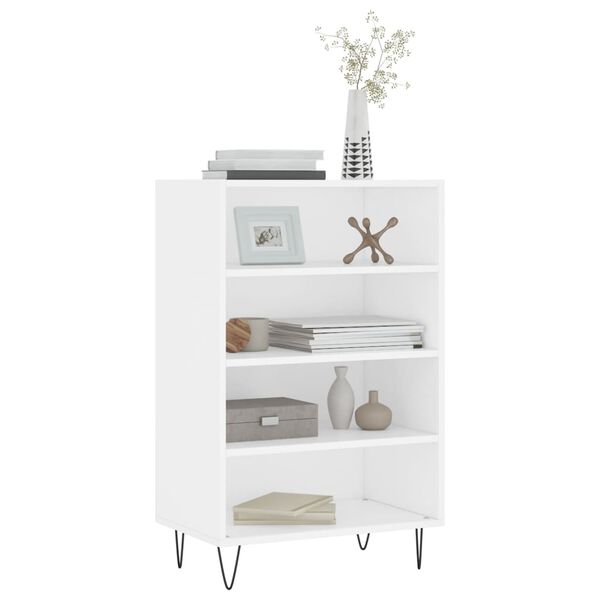 vidaXL Buffet haut blanc 57x35x90 cm bois d'ing&eacute;nierie