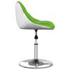 vidaXL Chaise de salle &agrave; manger Vert et blanc Similicuir