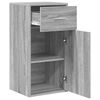 vidaXL Buffet avec tiroir Gris Sonoma 38 x 34 x 75 cm