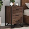 vidaXL Table de chevet ch&ecirc;ne marron 40x41x60 cm bois d'ing&eacute;nierie