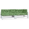 vidaXL Coussins de palette lot de 5 motif de feuilles tissu