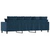 vidaXL Canap&eacute; &agrave; 3 places Bleu 210 cm Velours