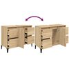 vidaXL Meuble d'&eacute;vier ch&ecirc;ne sonoma 80x33x60 cm bois d'ing&eacute;nierie