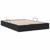 vidaXL Lit de Rangement avec matelas Noir 140 x 200 cm Velours