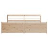 vidaXL Cadre de lit avec t&ecirc;te de lit sans matelas 180x200 cm