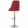 vidaXL Tabourets de bar lot de 2 rouge bordeaux tissu